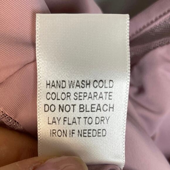 New, Le Lis Collection, Size Small, Pink Purple Mesh Flutter Sleeve Bodysuit - Picture 8 of 9